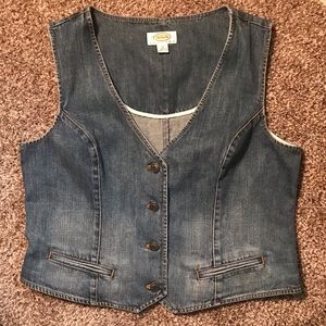 Clearance  Talbots Petites Denim Jean Vest Ladies